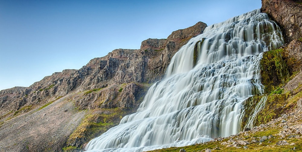 Dynjandi Waterfalls in Iceland