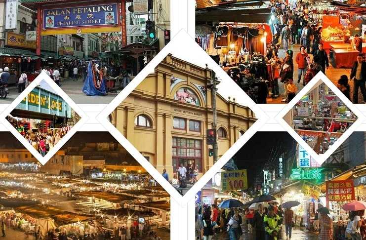 Buzzing Markets Alive at Night
