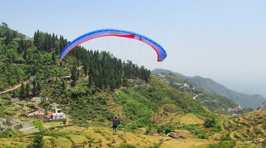 paragliding in Mussoorie
