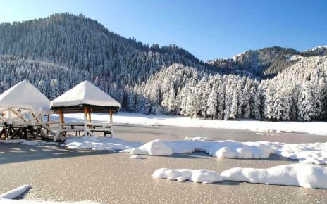 snow fall in Khajjiar