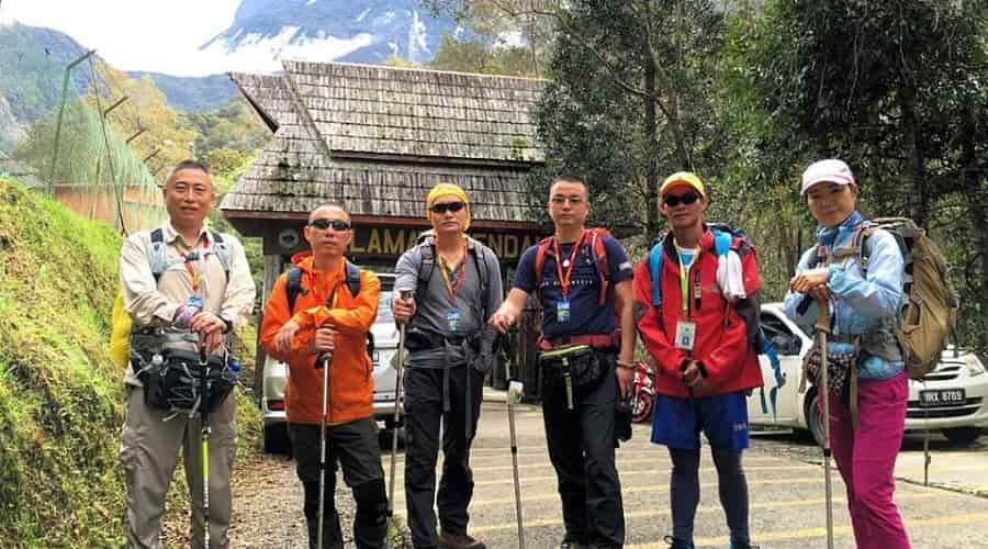 Hike Mt Kinabalu starting point at Timbohon Gate