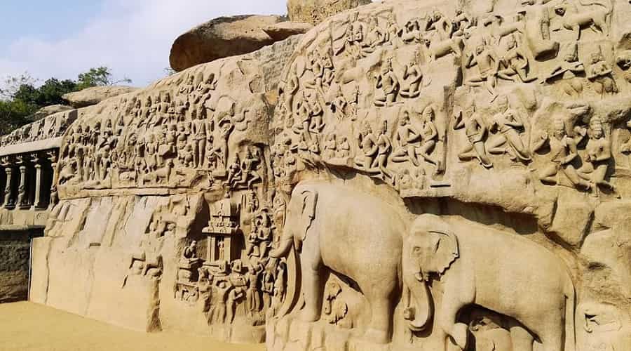Arjuna's Penance in Mahabalipuram