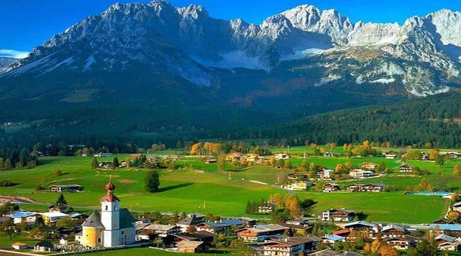 Austrian Mountain Range Alps