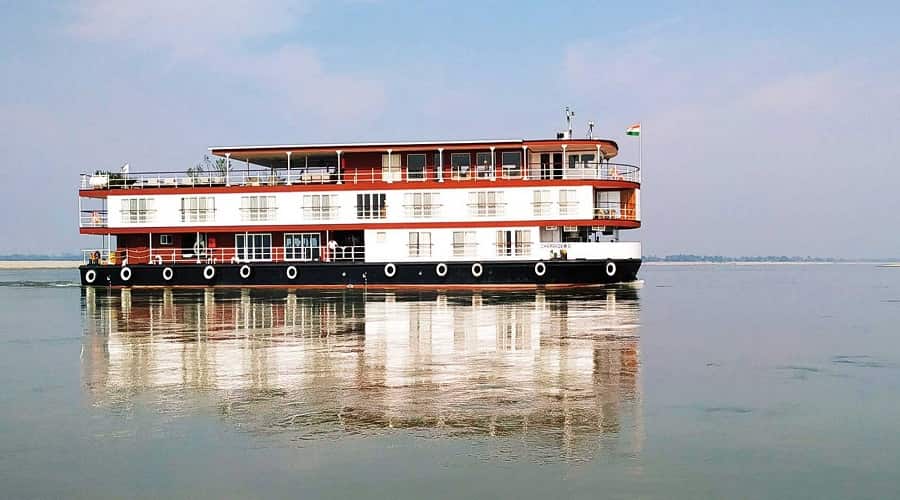 motor boat ride majuli island