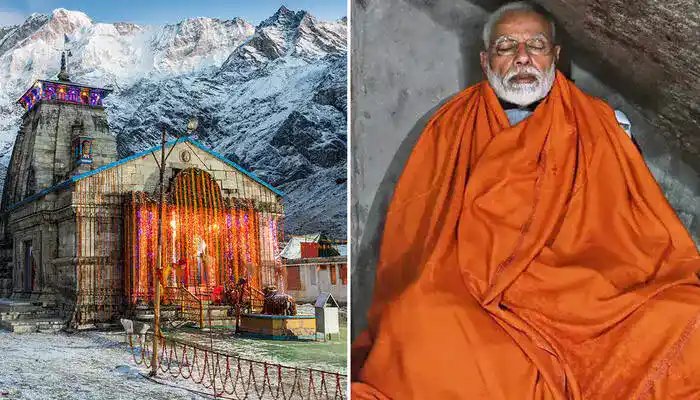 Modi meditation in kedarnath